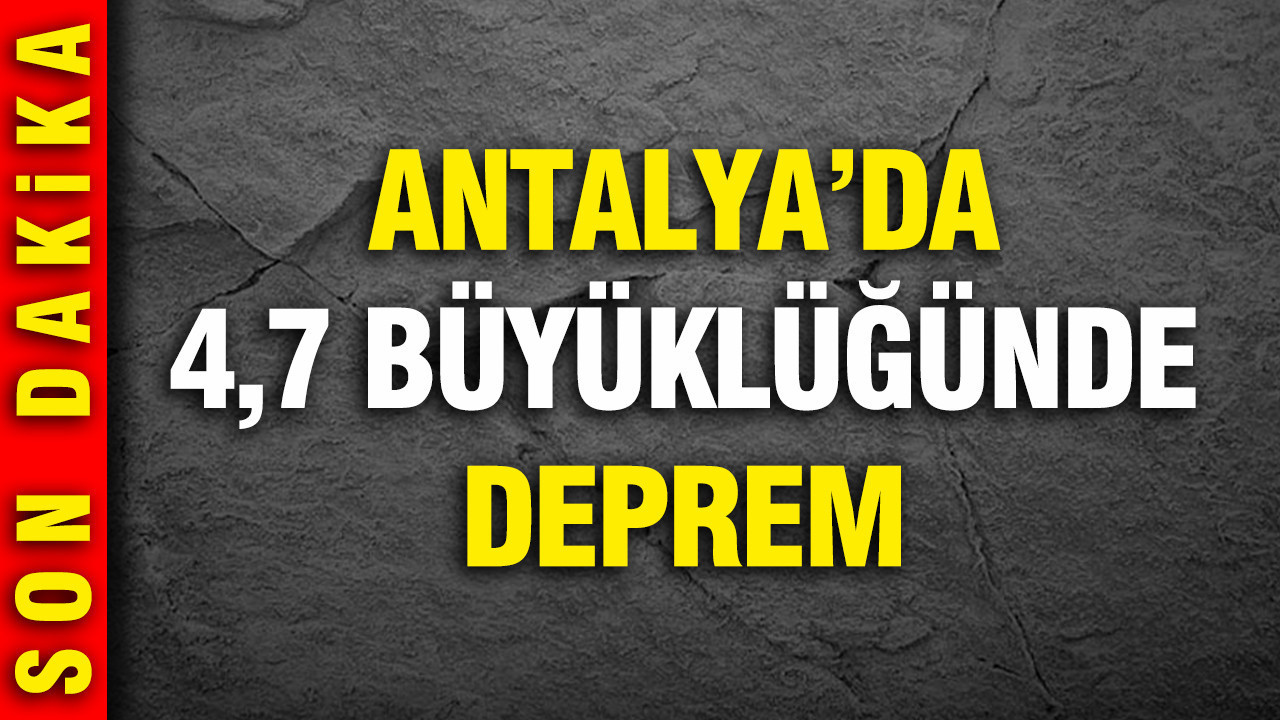 Antalya’nın Demre İlçesinde 4,7 Büyüklüğünde Deprem Yaşandı