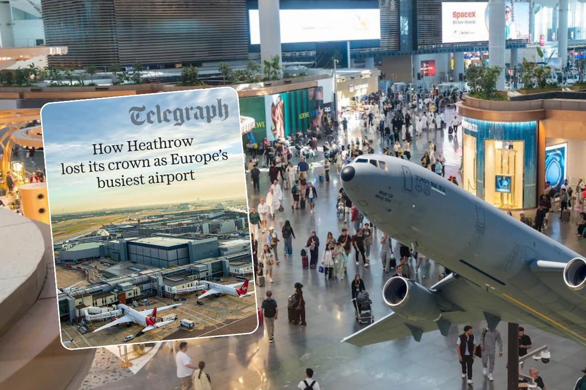 Londra Heathrow Havalimanı’nın tahtını İstanbul Havalimanı’na bırakması, İngilizler’i kıskandırdı